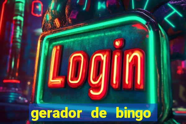 gerador de bingo de palavras